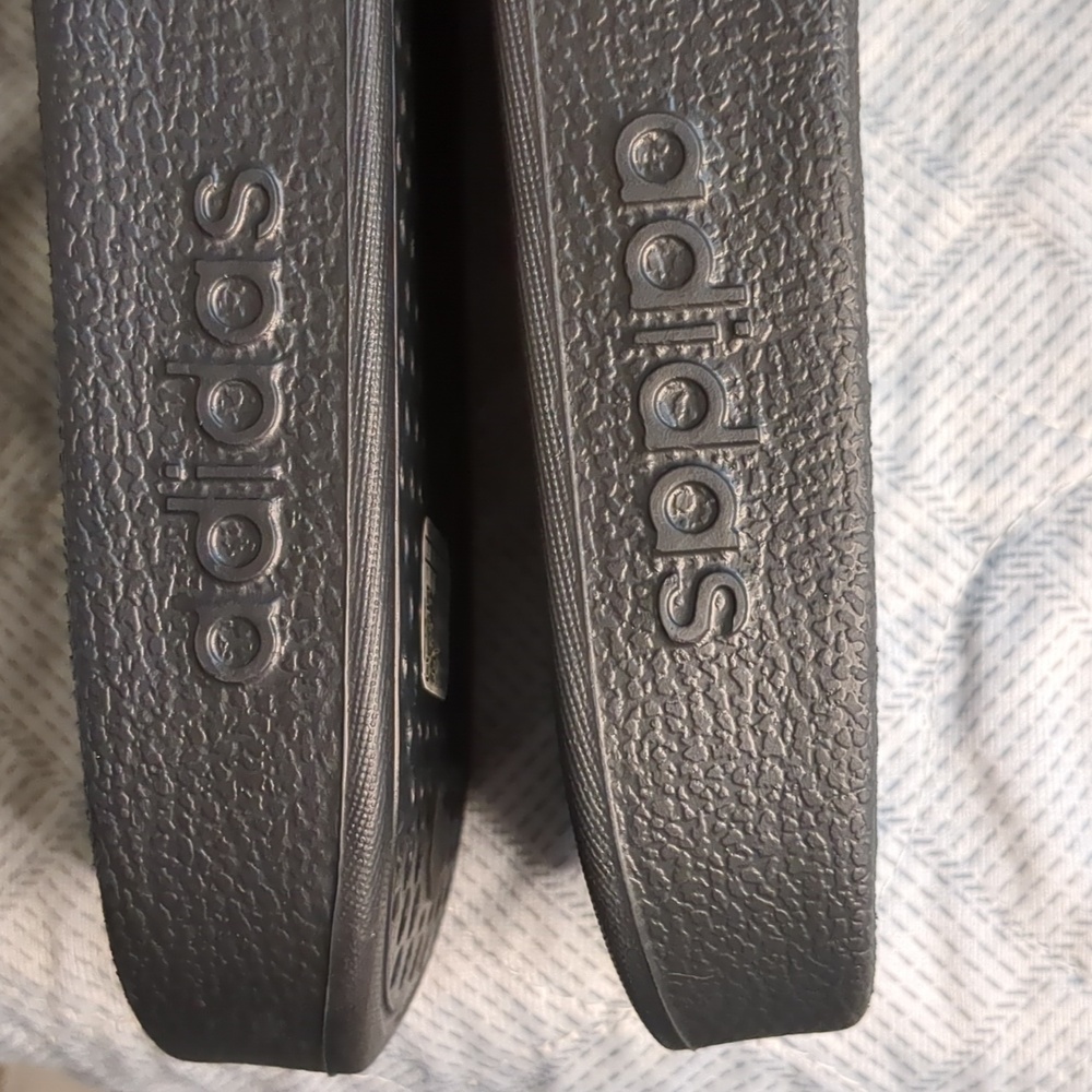 Adidas Black Slide Sandals - Picture 15 of 16